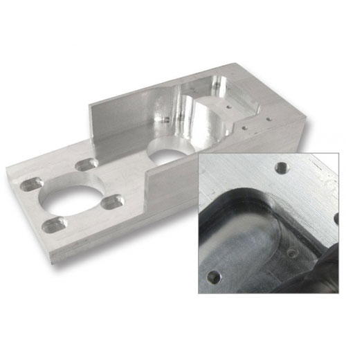 Perumahan Aluminium Bubut CNC