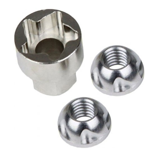 Kacang Keamanan Bulat Kepala Bunga Stainless Steel