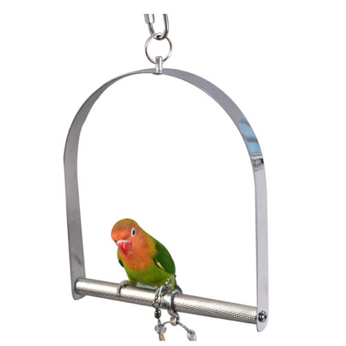Ayunan burung beo stainless steel
